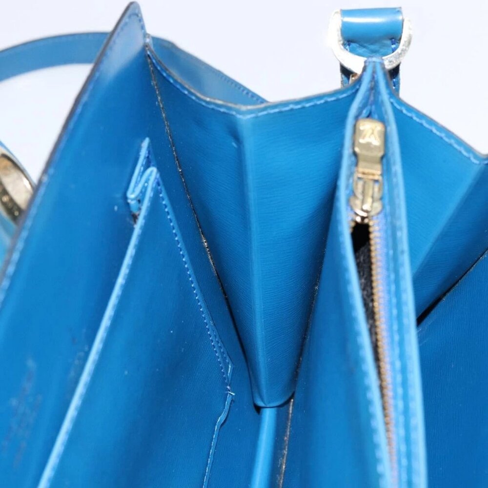 LOUIS VUITTON Epi Capuchin Shoulder Bag Blue M52345 LV Auth 149056 - Picture 12 of 16
